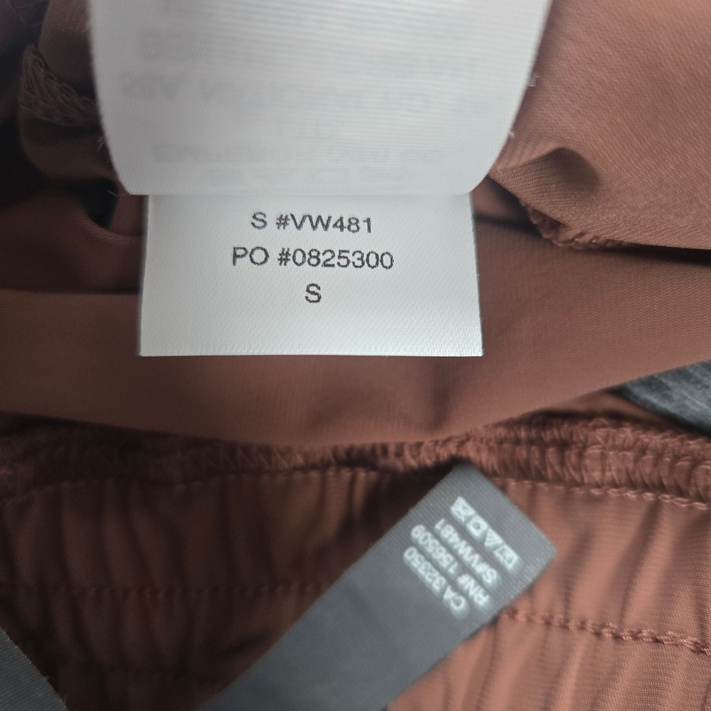 Vuori Miles Joggers Womens Small Brown VW481 Elastic Waist Hiking Active Pants - Picture 5 of 9